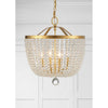 Crystorama Rylee 16.5'' Chandelier in Antique Gold - Lifestyle View