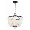 Crystorama Rylee 16.5'' Chandelier in Matte Black - Additional View