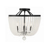 Crystorama Rylee 16.5'' Semi Flush Mount in Matte Black - Additional View