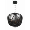 Crystorama Rylee 16.5'' Chandelier in Matte Black - Additional View
