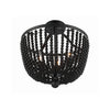 Crystorama Rylee 16.5'' Semi Flush Mount in Matte Black - Additional View