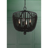 Crystorama Rylee 16.5'' Chandelier in Matte Black - Lifestyle View
