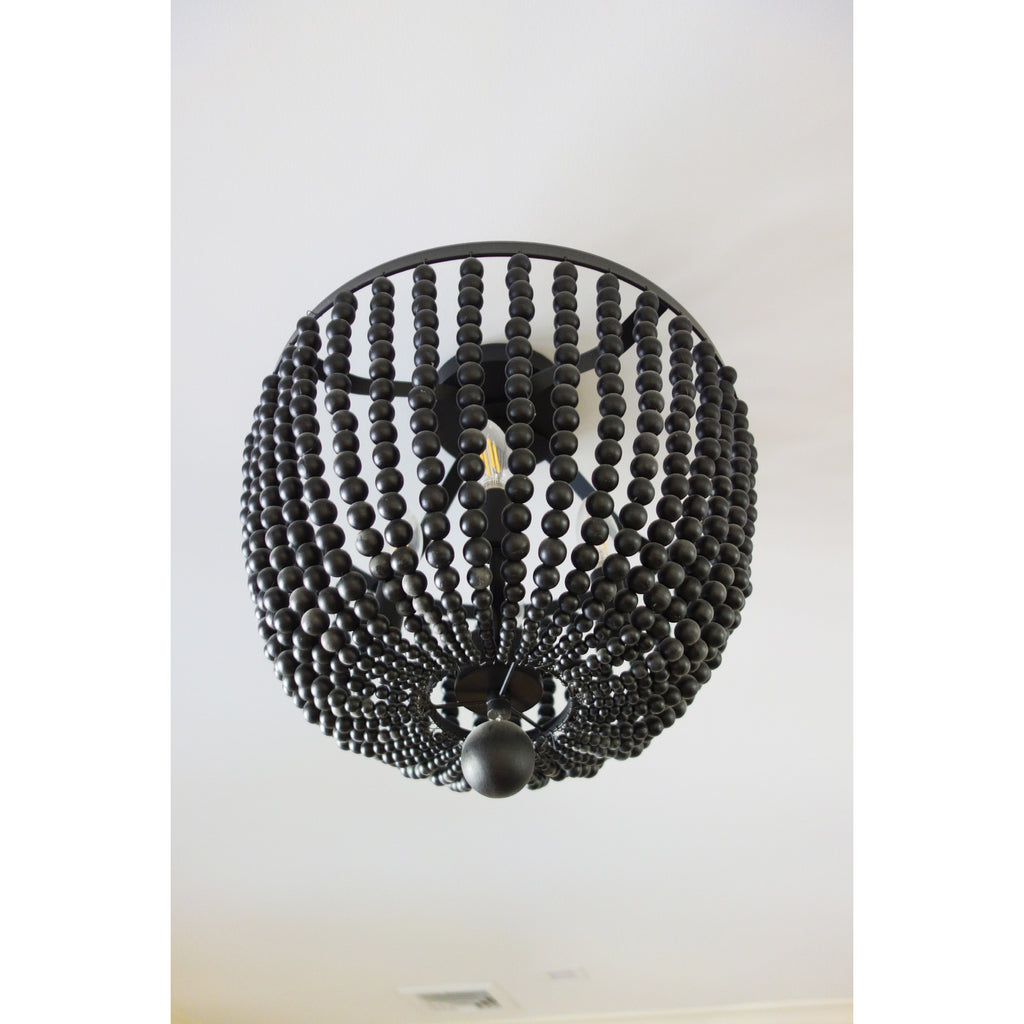 Crystorama Rylee 16.5'' Chandelier in Matte Black - Lifestyle View