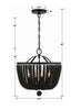 604-MK Rylee 4 Light Chandelier | Dimensions Image