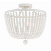 Crystorama Rylee 16.5'' Semi Flush Mount in Matte White - Additional View