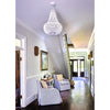 Crystorama Rylee 18.75'' Chandelier in Matte White - Lifestyle View