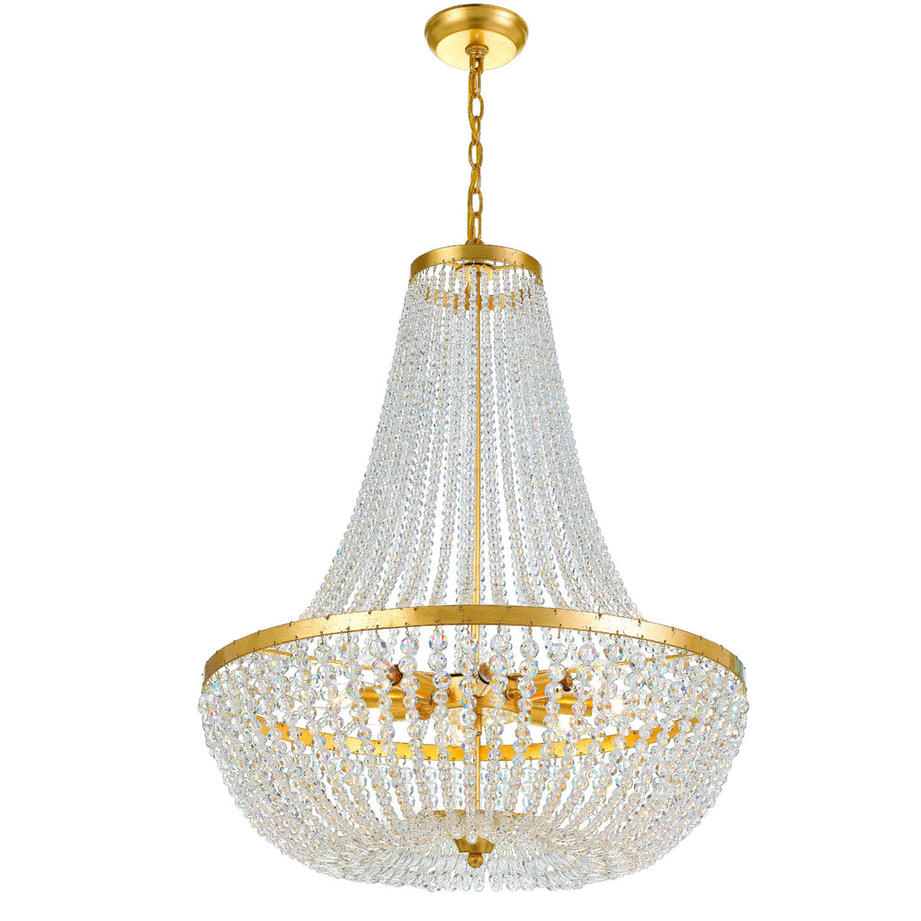 Crystorama Rylee 24.75'' Chandelier in Antique Gold - Additional View