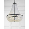 Crystorama Rylee 24.75'' Chandelier in Matte Black - Lifestyle View