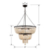 Crystorama Rylee 24.75'' Chandelier - Product Dimensions