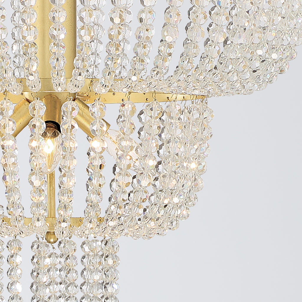 Crystorama Rylee 24.75'' Chandelier in Antique Gold - Additional View