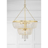 Crystorama Rylee 24.75'' Chandelier in Antique Gold - Lifestyle View