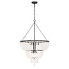 Crystorama Rylee 24.75'' Chandelier in Matte Black - Additional View