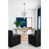 Crystorama Rylee 24.75'' Chandelier in Matte Black - Lifestyle View