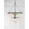 Crystorama Rylee 24.75'' Chandelier in Matte Black - Lifestyle View