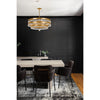 Crystorama Perla 26'' Chandelier in Antique Gold - Lifestyle View