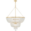 Crystorama Rylee 32'' Chandelier in Antique Gold - Additional View