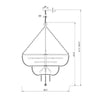Crystorama Rylee 48.5'' Chandelier - Product Dimensions