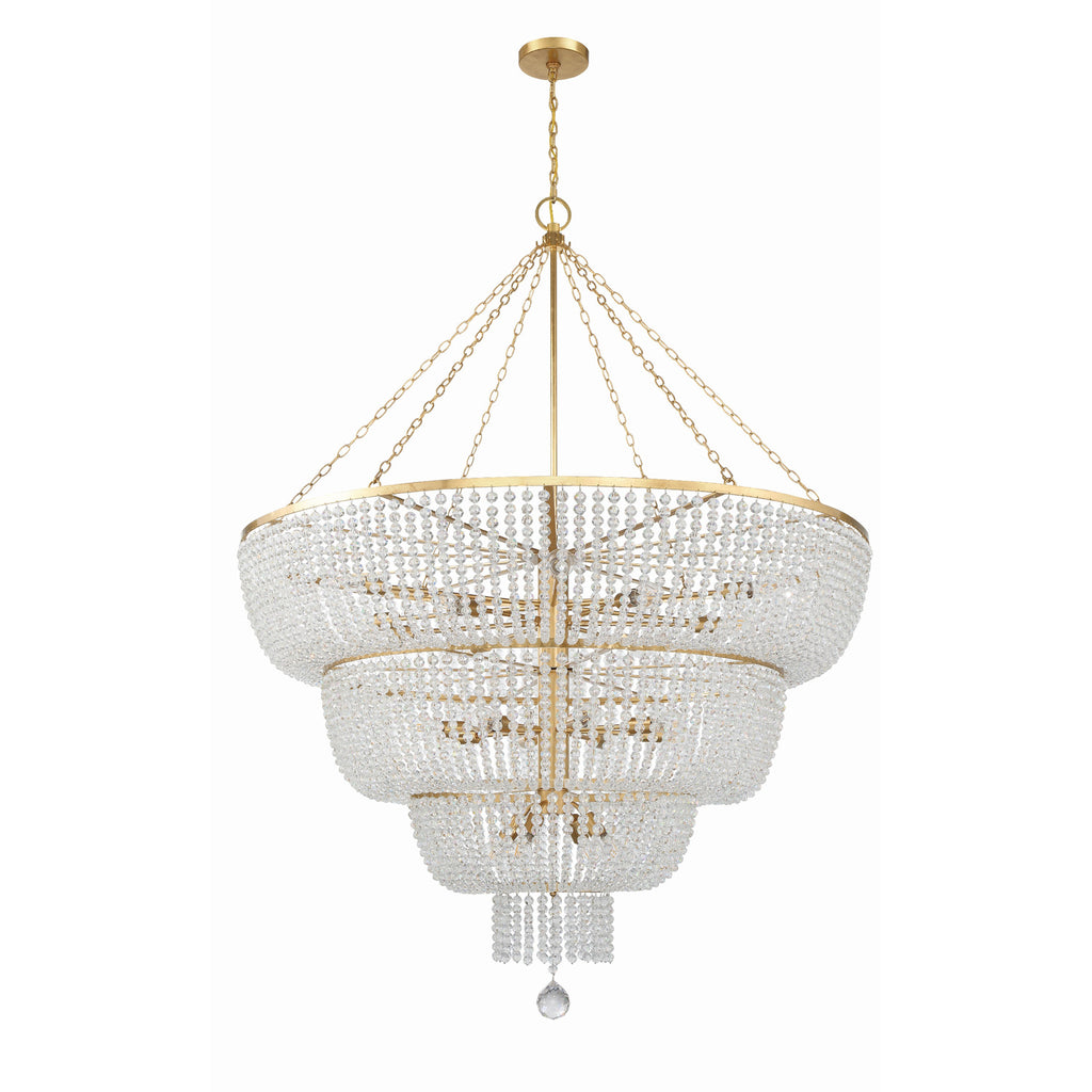 Crystorama Rylee 60'' Chandelier in Antique Gold - Additional View