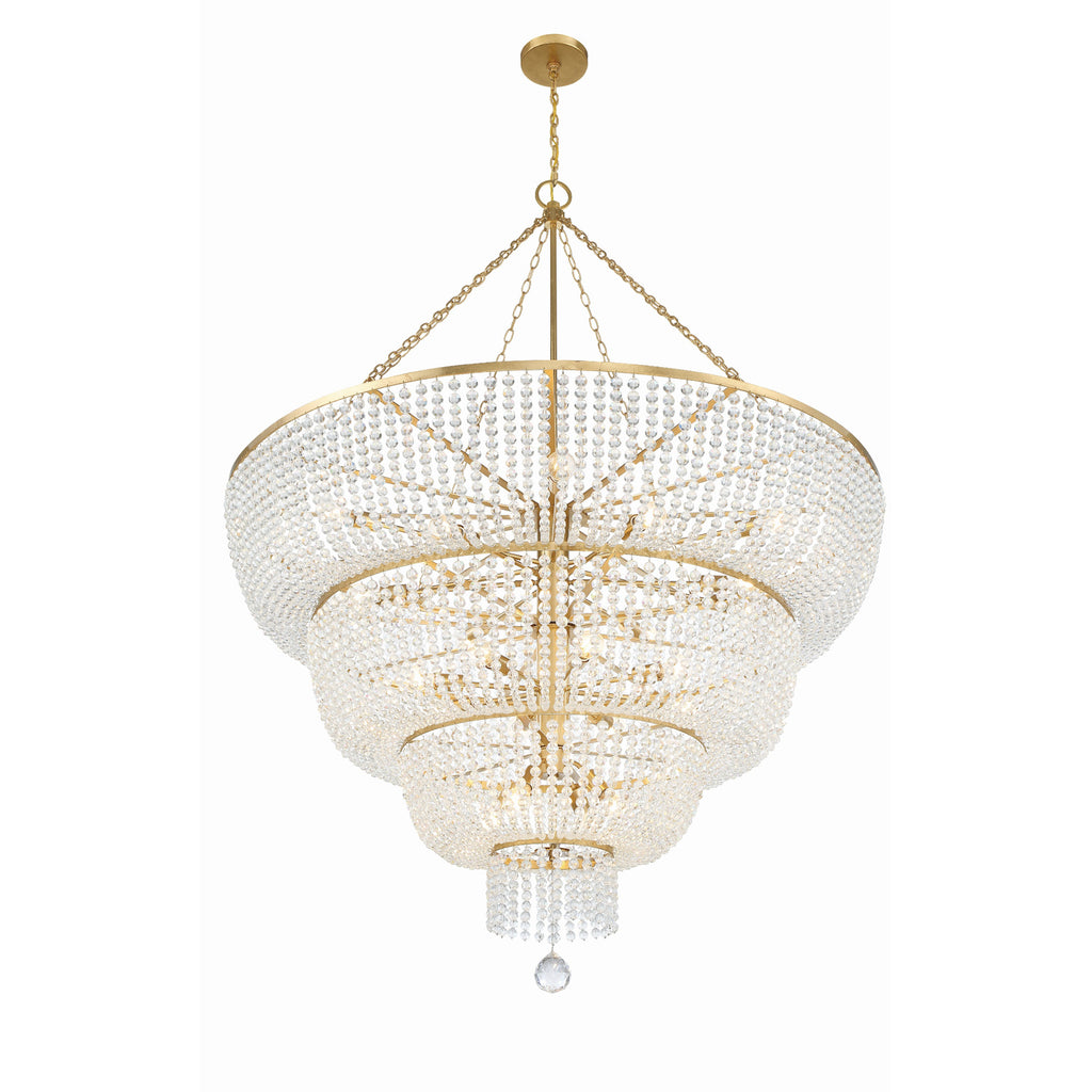 Crystorama Rylee 60'' Chandelier in Antique Gold - Additional View