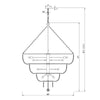 Crystorama Rylee 60'' Chandelier - Product Dimensions