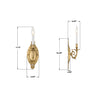 621-AG Milford 4.25'' Sconce | Dimensions Image