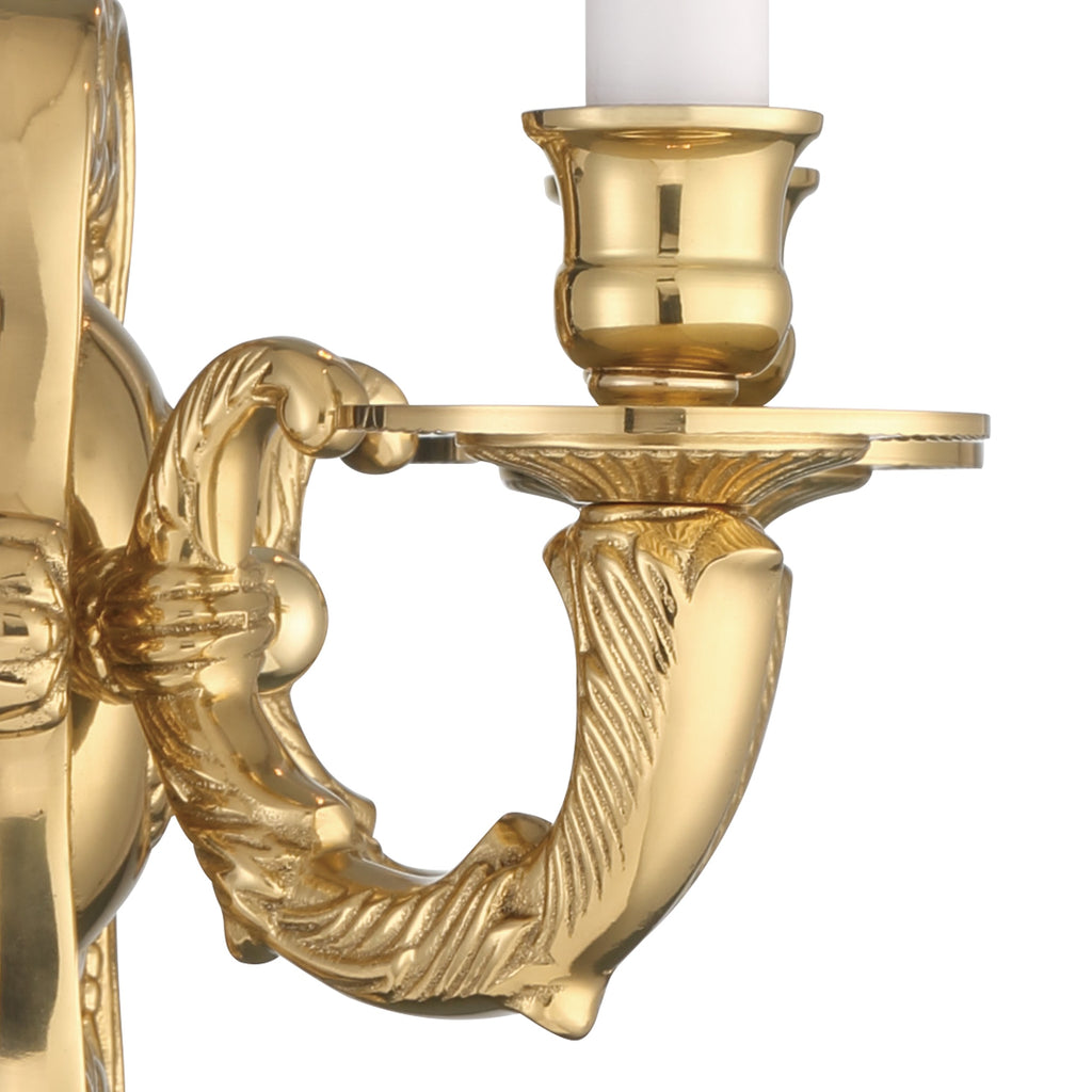 Crystorama Marlowe 10'' Sconce in Polished Brass - Additional View
