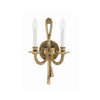 Crystorama Lexsi 8'' Sconce in Olde Brass - Additional View