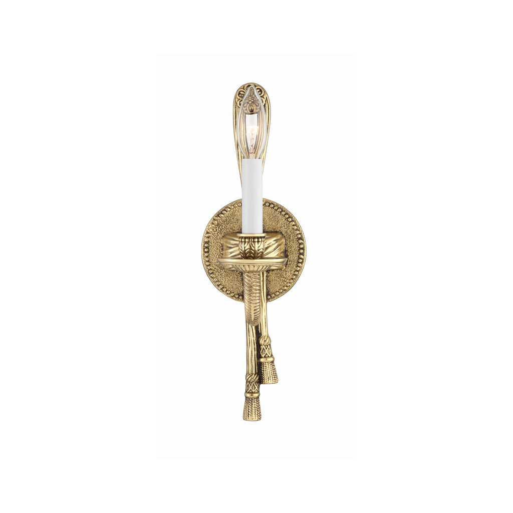 Crystorama Lexsi 4.5'' Sconce in Olde Brass - Additional View
