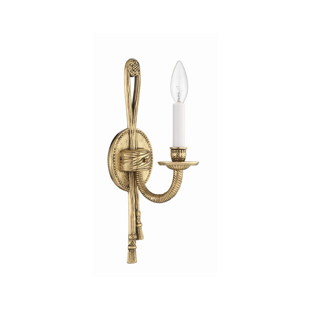 Crystorama Lexsi 4.5'' Sconce in Olde Brass - Additional View