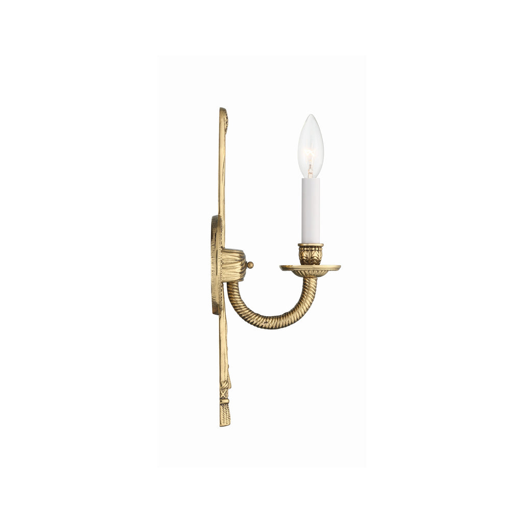 Crystorama Lexsi 4.5'' Sconce in Olde Brass - Additional View