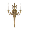 662-MB Crystorama 2 Light Cast Brass Sconce | Main Image