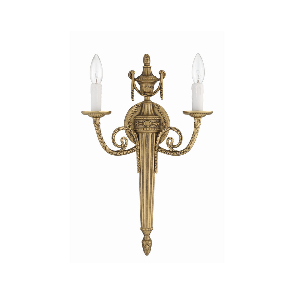 Crystorama Loxley 12.75'' Sconce in Matte Brass - Additional View