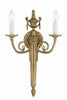 662-MB Crystorama 2 Light Cast Brass Sconce | Alternate Image