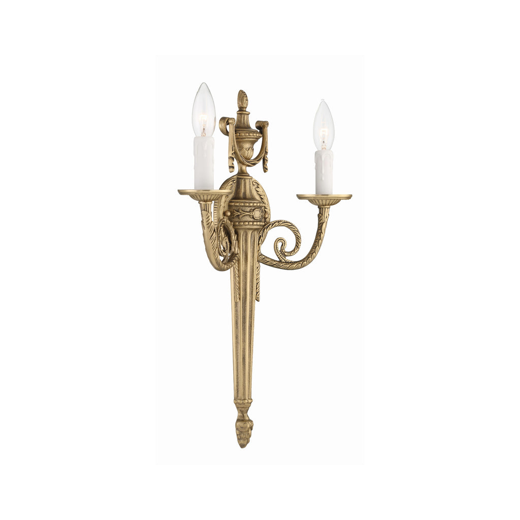 Crystorama Loxley 12.75'' Sconce in Matte Brass - Additional View