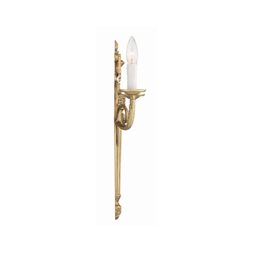 Crystorama Loxley 12.75'' Sconce in Matte Brass - Additional View