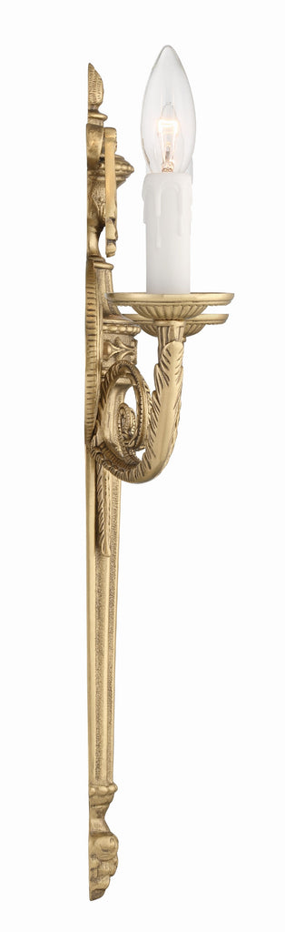 662-MB Crystorama 2 Light Cast Brass Sconce | Alternate Image