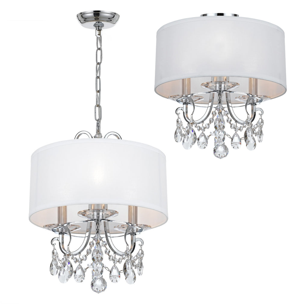 Crystorama Othello 14'' Chandelier in Polished Chrome - Additional View