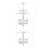 Crystorama Othello 14'' Chandelier - Product Dimensions