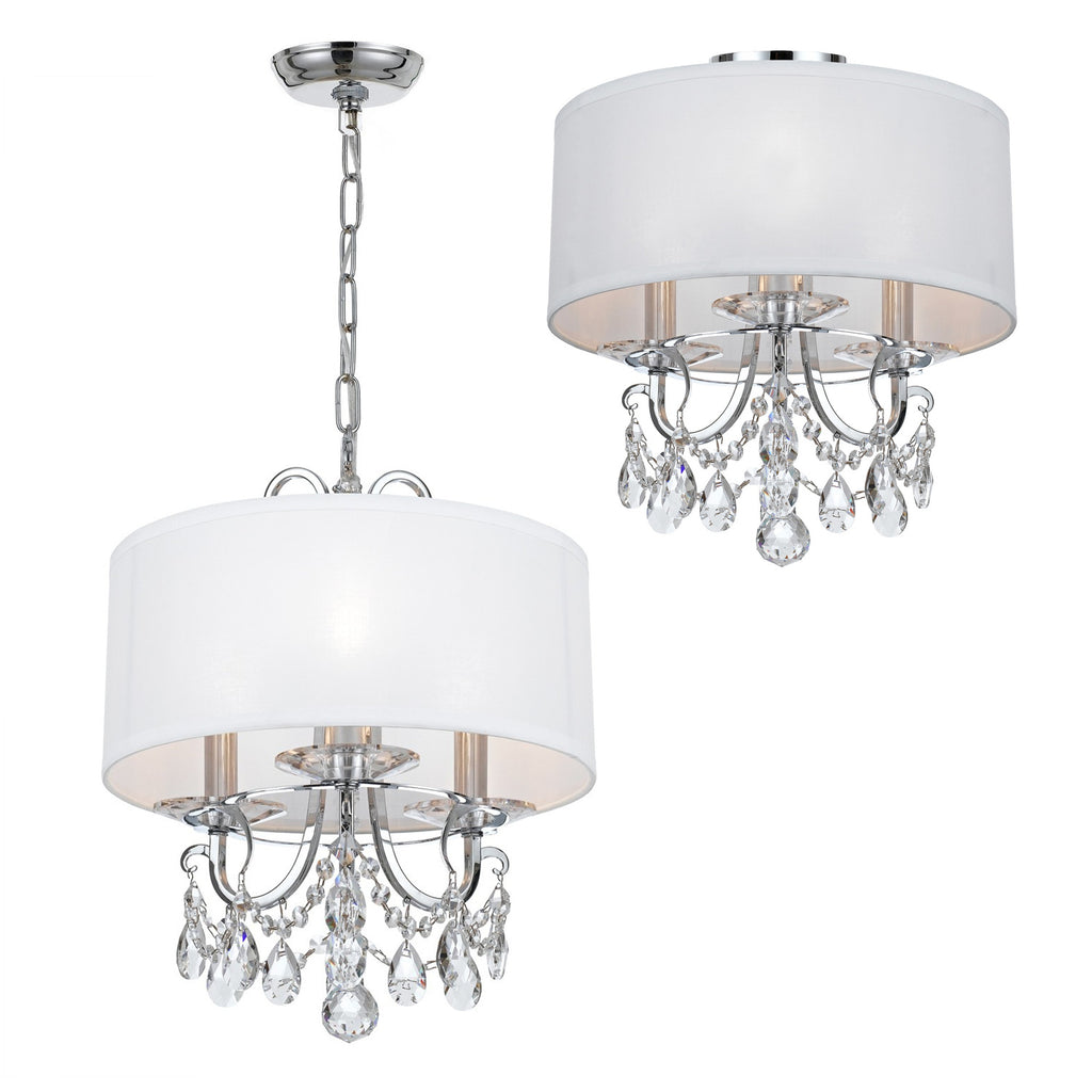 Crystorama Othello 14'' Chandelier in Polished Chrome - Additional View