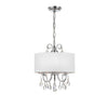 Crystorama Othello 14'' Chandelier in Polished Chrome - Front View