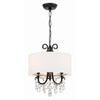 Crystorama Othello 14'' Chandelier in Matte Black - Additional View