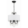 Crystorama Othello 14'' Chandelier in Matte Black - Additional View