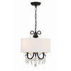 Crystorama Othello 14'' Chandelier in Matte Black - Additional View