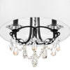 Crystorama Othello 14'' Chandelier in Matte Black - Additional View
