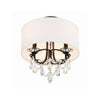 Crystorama Othello 14'' Semi Flush Mount in Matte Black - Additional View