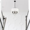 Crystorama Othello 14'' Chandelier in Matte Black - Lifestyle View
