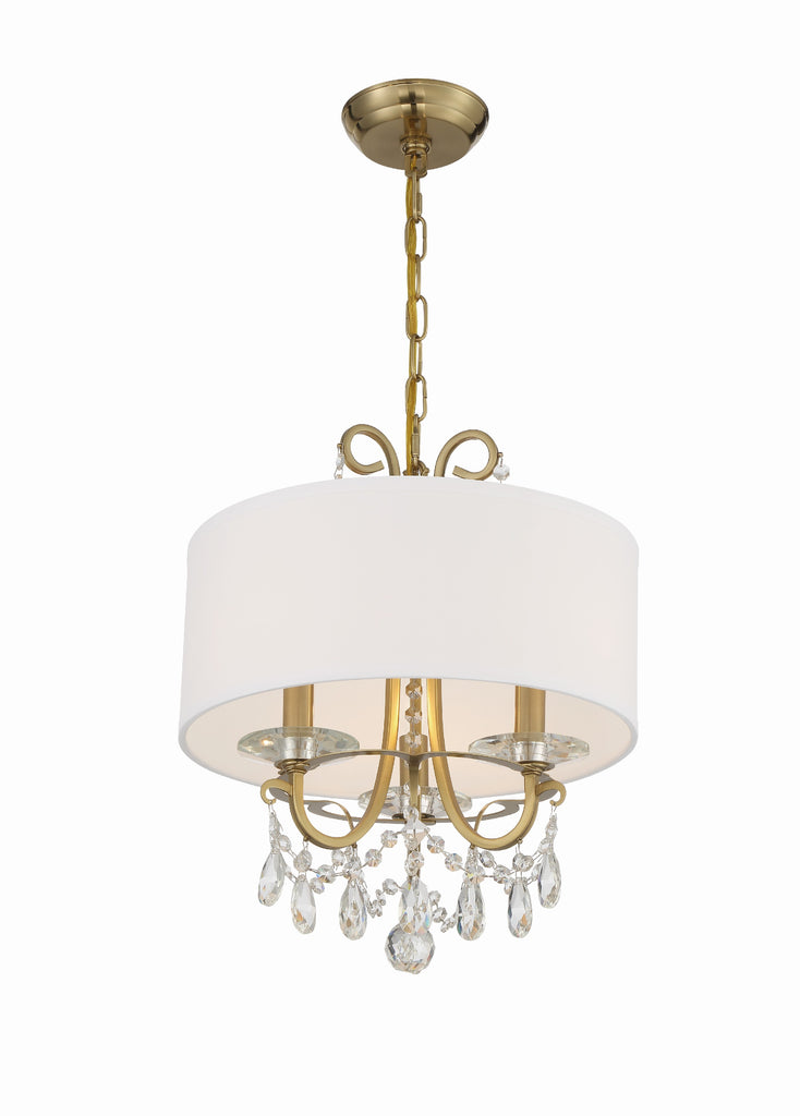 Crystorama Othello 14'' Chandelier in Vibrant Gold - Additional View