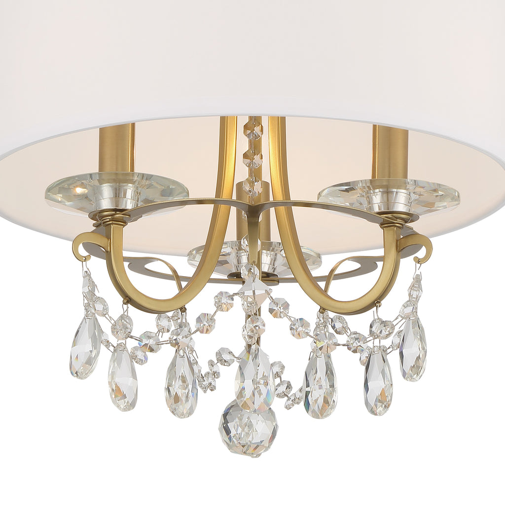 Crystorama Othello 14'' Chandelier in Vibrant Gold - Additional View