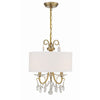 Crystorama Othello 14'' Chandelier in Vibrant Gold - Additional View