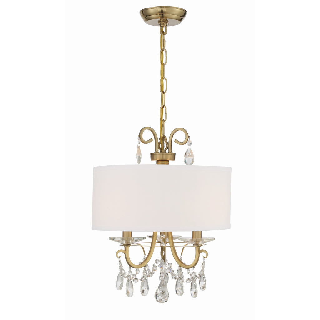 Crystorama Othello 14'' Chandelier in Vibrant Gold - Additional View